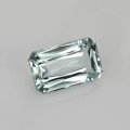 Natural Tourmaline 1.93 Carats Light Baby Green Emerald Cut 9x6 mm Loose Gemstone - Image 1