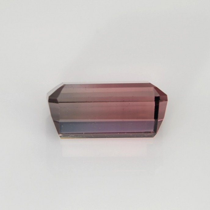 Natural Tourmaline bi-color 3.47 Carats Pink to Champagne Emerald 11x6 mm Loose Gemstone - Image 4