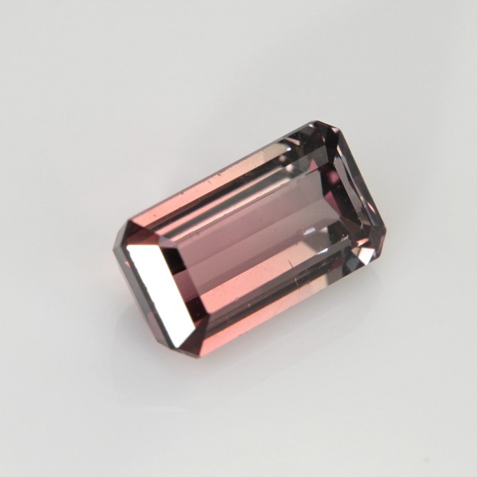 Natural Tourmaline bi-color 3.47 Carats Pink to Champagne Emerald 11x6 mm Loose Gemstone - Image 5