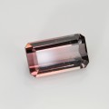 Natural Tourmaline bi-color 3.47 Carats Pink to Champagne Emerald 11x6 mm Loose Gemstone - Image 6