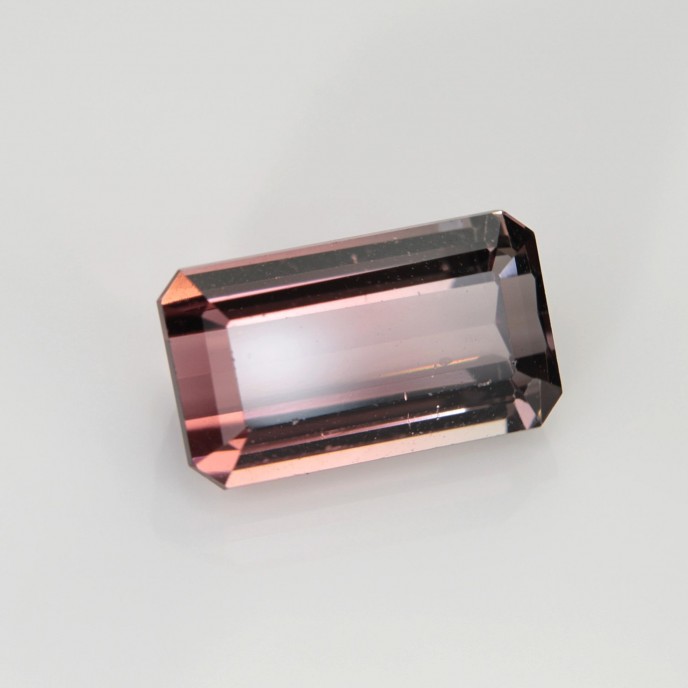 Natural Tourmaline bi-color 3.47 Carats Pink to Champagne Emerald 11x6 mm Loose Gemstone - Image 6
