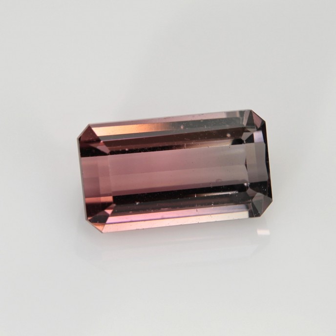 Natural Tourmaline bi-color 3.47 Carats Pink to Champagne Emerald 11x6 mm Loose Gemstone - Image 7