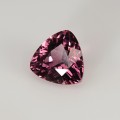 Natural Malaya garnet 1 Carats Purplish Pink Trilliant  6x6 mm Loose Gemstone - Image 2