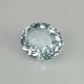 Natural Aquamarine 7.51 Carats Very Light Ice Blue Oval 14x12 mm Loose Gemstone - Image 2