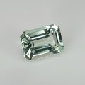 Natural Montebrasite 1.26 Carats Baby Green Emerald Cut 8x5 mm Loose Gemstone - Image 1