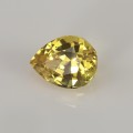 Natural Sapphire 1.40 Carats Golden Yellow Pear 7x5 mm Loose Gemstone - Image 3