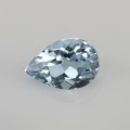 Natural Aquamarine 0.66 Carats Sea Blue Pear 7x5 mm Loose Gemstone - Image 1