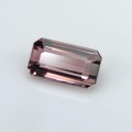 Natural Tourmaline bi-color 2.11 Carats Pink to Champagne Emerald 10x5 mm Loose Gemstone - Image 3