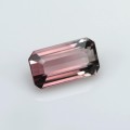Natural Tourmaline bi-color 2.11 Carats Pink to Champagne Emerald 10x5 mm Loose Gemstone - Image 1