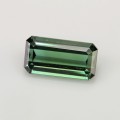 Natural Tourmaline 2.15 Carats Vivid Green Emerald Cut 10x5 mm Loose Gemstone - Image 2