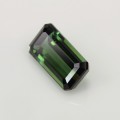 Natural Tourmaline 2.15 Carats Vivid Green Emerald Cut 10x5 mm Loose Gemstone - Image 3