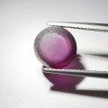 Natural Rhodolite Garnet Mild Star 7.86 Carats Purplish Pink Round Cabochon 10x7 mm Loose Gemstone - Image 7