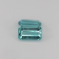 Natural Apatite pair 3.82 Carats Paraiba Blue Green Emerald Cut 9x5 mm Loose Gemstone - Image 7