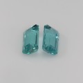 Natural Apatite pair 3.82 Carats Paraiba Blue Green Emerald Cut 9x5 mm Loose Gemstone - Image 4