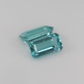 Natural Apatite pair 3.82 Carats Paraiba Blue Green Emerald Cut 9x5 mm Loose Gemstone - Image 6