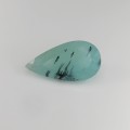 Natural Peru Opal Dendrites 9.31 Carats Paraiba Blue Green Pear 23x12 mm Loose Gemstone - Image 1