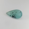 Natural Peru Opal Dendrites 9.31 Carats Paraiba Blue Green Pear 23x12 mm Loose Gemstone - Image 3