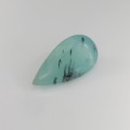 Natural Peru Opal Dendrites 9.31 Carats Paraiba Blue Green Pear 23x12 mm Loose Gemstone - Image 6