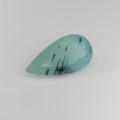 Natural Peru Opal Dendrites 9.31 Carats Paraiba Blue Green Pear 23x12 mm Loose Gemstone - Image 7