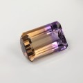 Natural Ametrine 32.61 Carats Purple to Yellow Emerald Cut 24x16 mm Loose Gemstone - Image 2