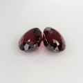 Natural Rhodolite garnet pair 6.57 Carats Purplish Pink Oval 9x7 mm Loose Gemstone - Image 3