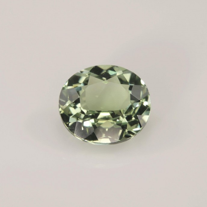 Natural Tourmaline 1.47 Carats Baby Green Oval 8x7 mm Loose Gemstone - Image 1