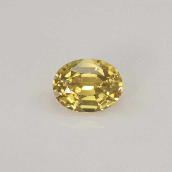 Natural Sapphire 1.25 Carats Yellow Oval 0x0 mm Loose Gemstone - Image 1
