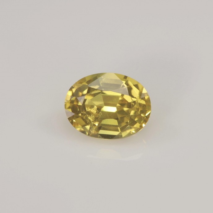 Natural Sapphire 1.25 Carats Yellow Oval 0x0 mm Loose Gemstone - Image 2