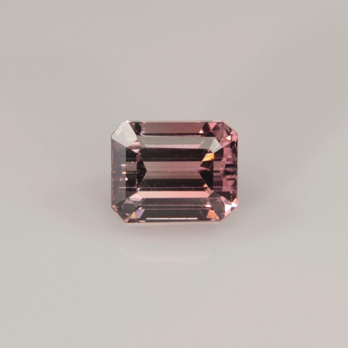 Natural Tourmaline 1.44 Carats Champagne Pink Emerald 7x5 mm Loose Gemstone - Image 1