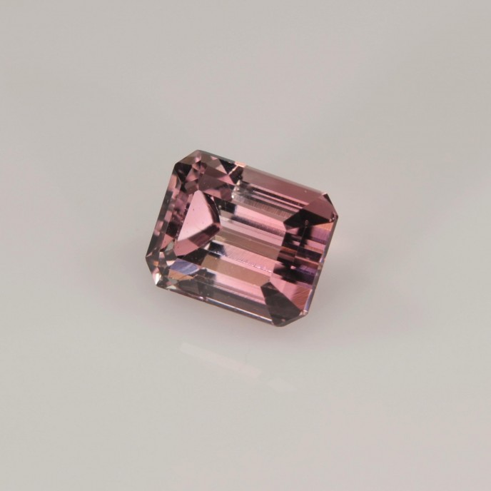 Natural Tourmaline 1.44 Carats Champagne Pink Emerald 7x5 mm Loose Gemstone - Image 2