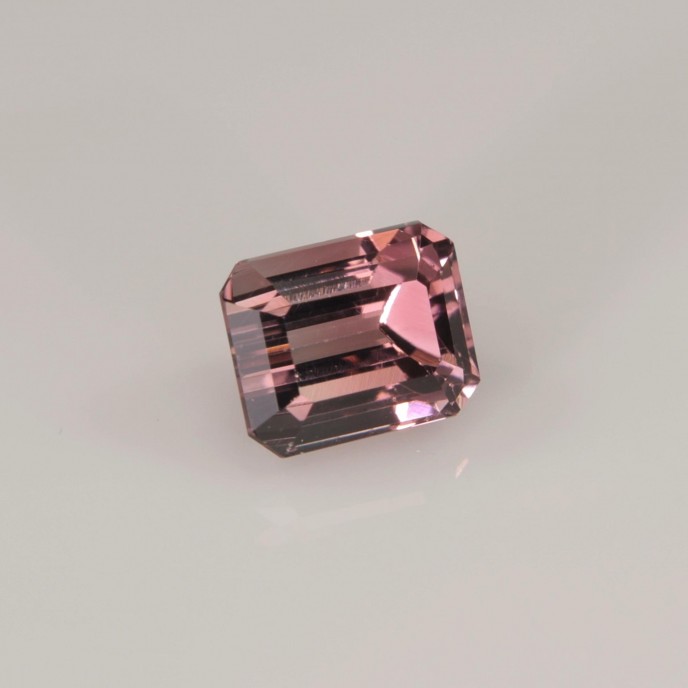 Natural Tourmaline 1.44 Carats Champagne Pink Emerald 7x5 mm Loose Gemstone - Image 5