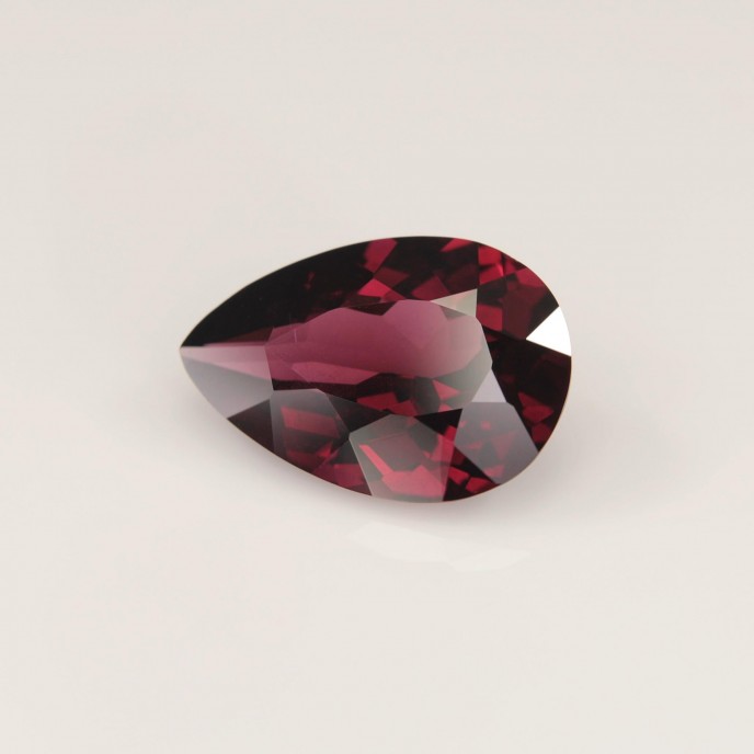 Natural Rhodolite Garnet 5.87 Carats Vivid Purplish Pink Pear 14x10 mm Loose Gemstone - Image 2