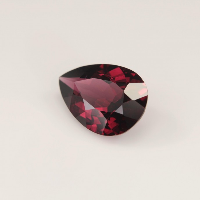 Natural Rhodolite Garnet 5.87 Carats Vivid Purplish Pink Pear 14x10 mm Loose Gemstone - Image 3