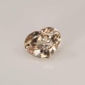 Natural Zircon 2.96 Carats Cognac Heart  9x7 mm Loose Gemstone - Image 1