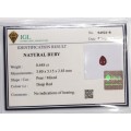 Natural Ruby 0.44 Carats Red  Pear 5x4 mm Loose Gemstone - Image 2