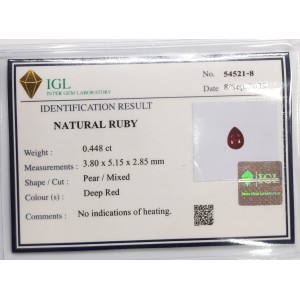 Ruby  0.44cts - 5x4mm