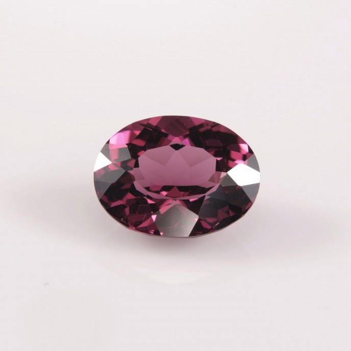 Natural Rhodolite Garnet 2.64 Carats Purplish Pink Oval 9x7 mm Loose Gemstone - Image 1