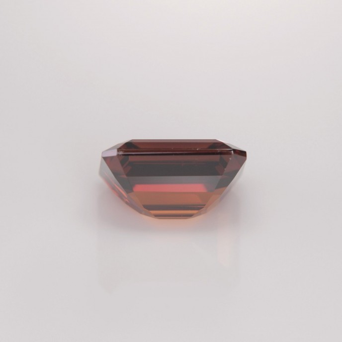 Natural Zircon 3.65 Carats Orange Brown Emerald 9x7 mm Loose Gemstone - Image 4