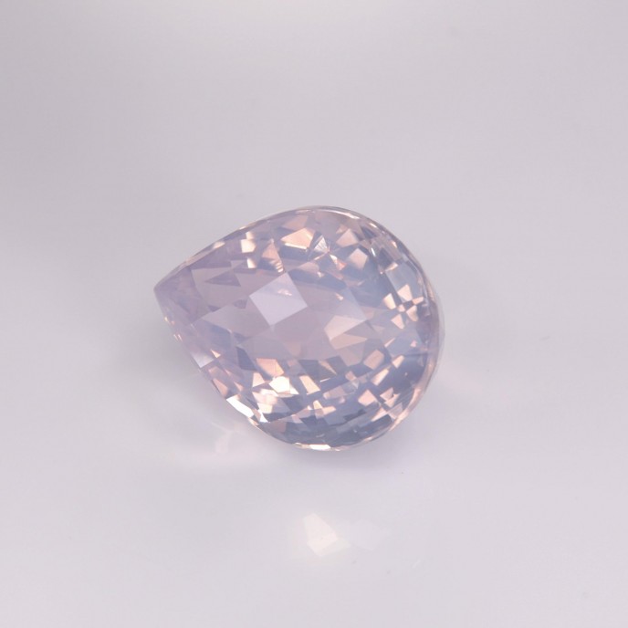 Natural Lavender Quartz 38.46 Carats Lavender Pear Checker 25x18 mm Loose Gemstone - Image 3