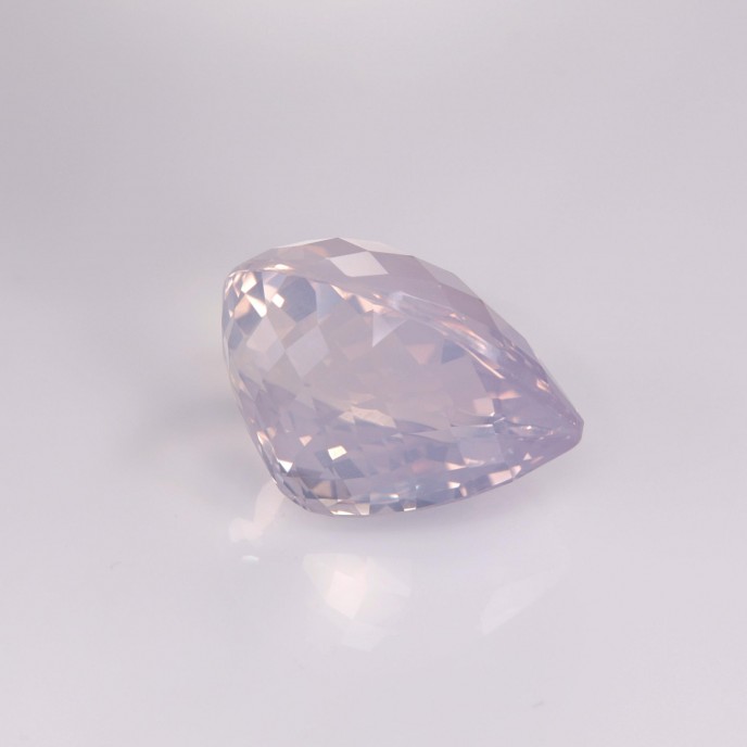 Natural Lavender Quartz 38.46 Carats Lavender Pear Checker 25x18 mm Loose Gemstone - Image 4