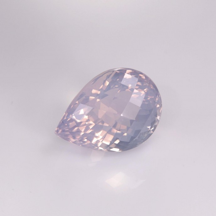 Natural Lavender Quartz 38.46 Carats Lavender Pear Checker 25x18 mm Loose Gemstone - Image 6