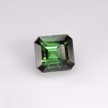 Natural Tourmaline 1.55 Carats Forest Green Octagon 6x5 mm Loose Gemstone - Image 1