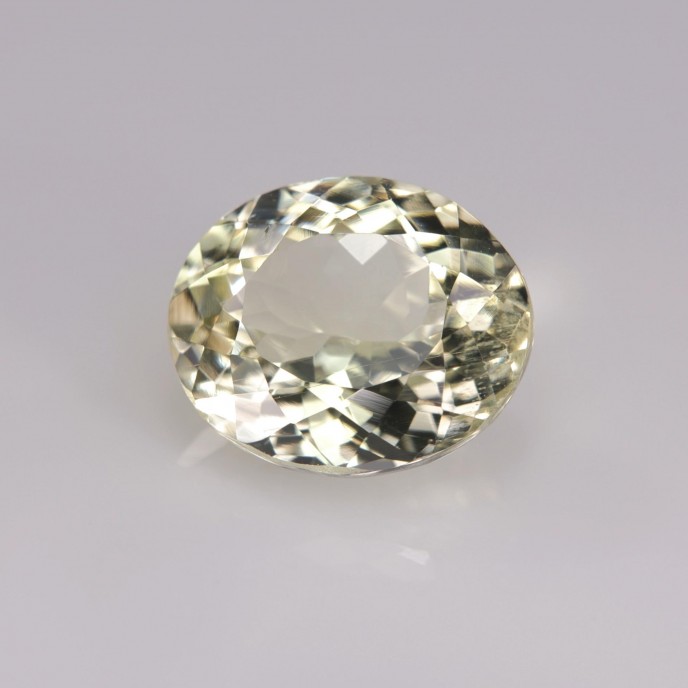 Natural Sillimanite 5.31 Carats Light Pastel Yellow Oval 12x10 mm Loose Gemstone - Image 1