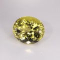 Natural Lemon Quartz 57.08 Carats Canary Yellow Oval 26x22 mm Loose Gemstone - Image 2