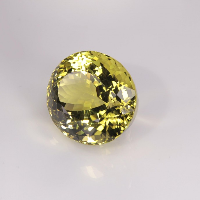 Natural Lemon Quartz 57.08 Carats Canary Yellow Oval 26x22 mm Loose Gemstone - Image 3