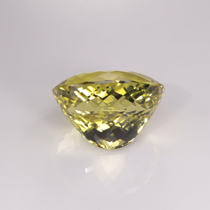 Natural Lemon Quartz 57.08 Carats Canary Yellow Oval 26x22 mm Loose Gemstone - Image 4
