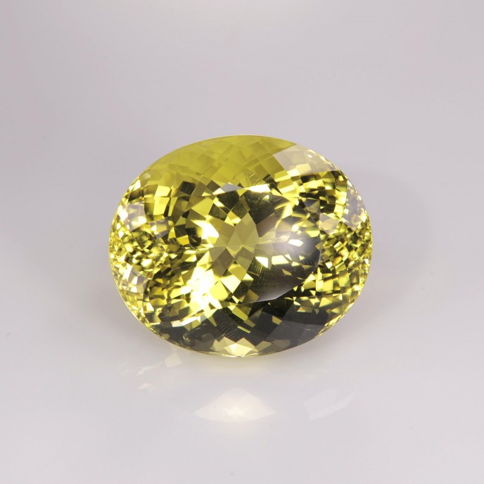 Natural Lemon Quartz 57.08 Carats Canary Yellow Oval 26x22 mm Loose Gemstone - Image 7