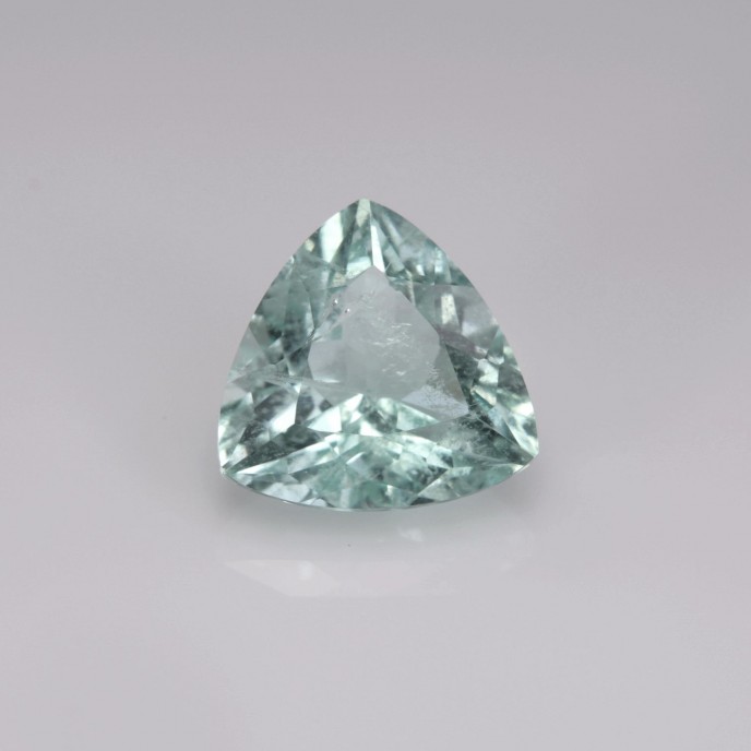 Natural Beryl 1.42 Carats Mint Green Trilliant  8x8 mm Loose Gemstone - Image 1