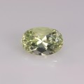 Natural Amblygonite 1.46 Carats Yellowish Green Oval 8x6 mm Loose Gemstone - Image 1