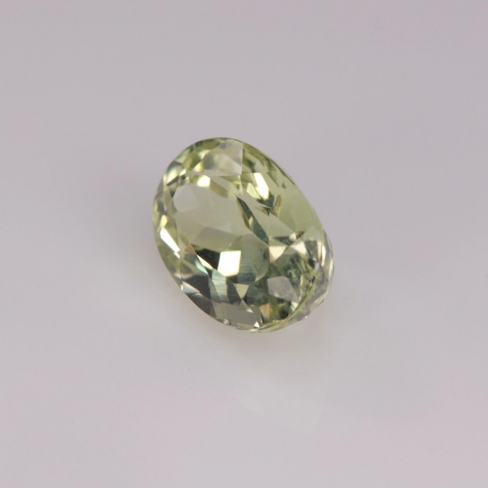 Natural Amblygonite 1.46 Carats Yellowish Green Oval 8x6 mm Loose Gemstone - Image 3
